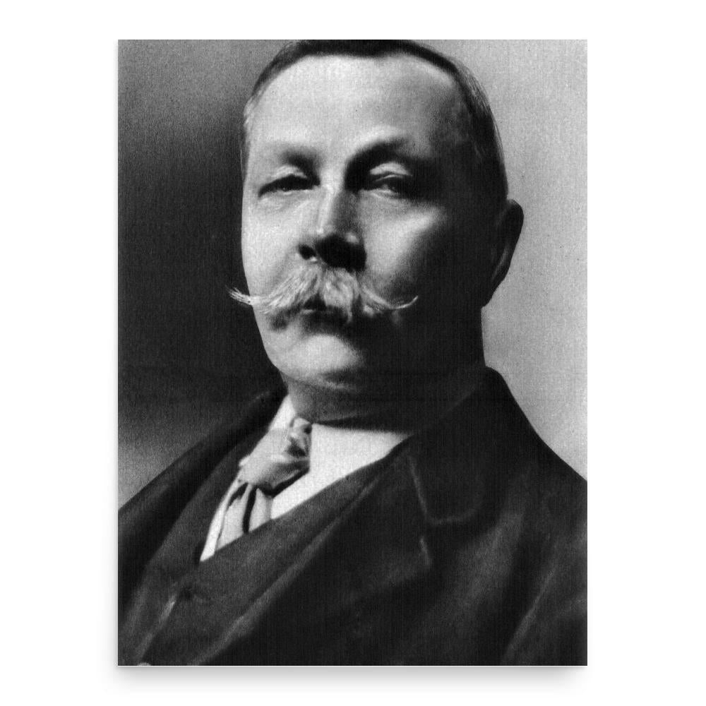 Sir Arthur Conan Doyle poster print, in size 18x24 inches.