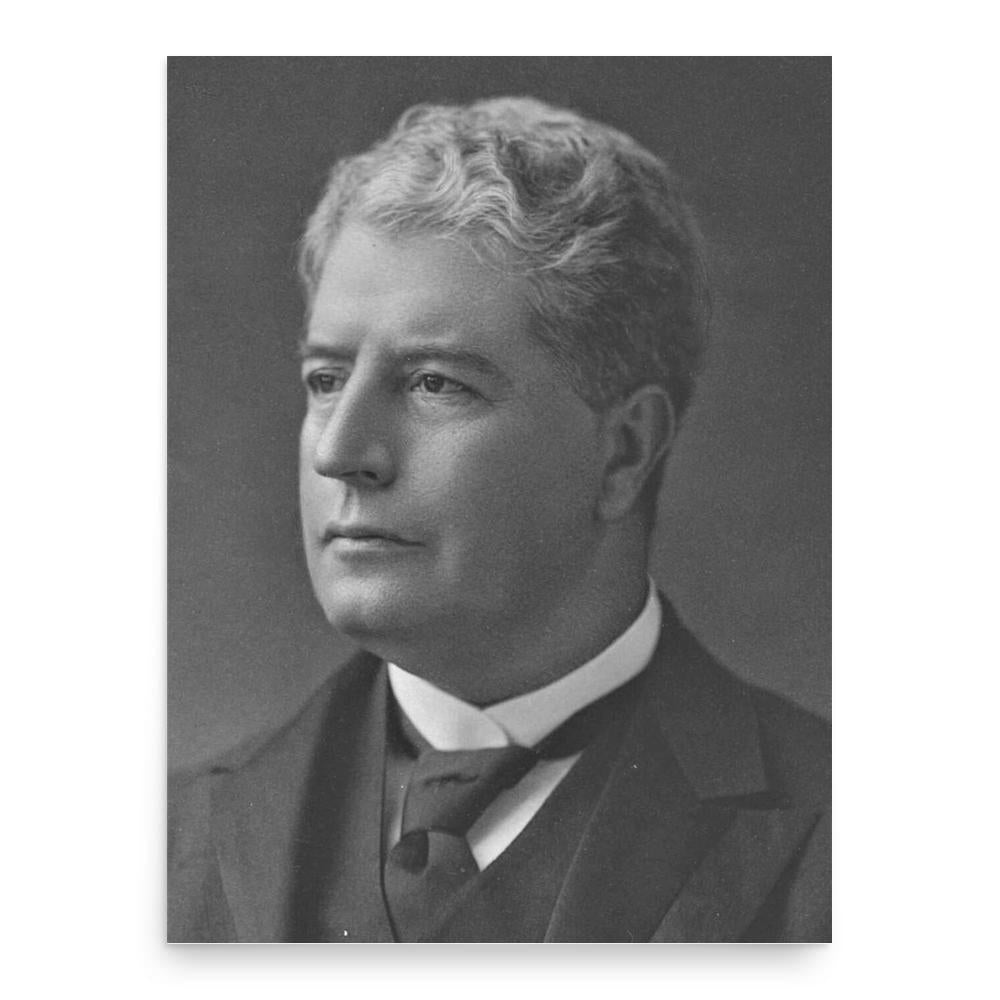 Sir Edmund Barton poster print, in size 18x24 inches.