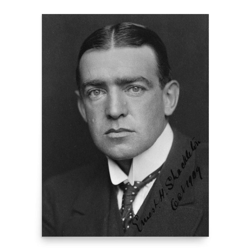 Sir Ernest Shackleton poster print, in size 18x24 inches.