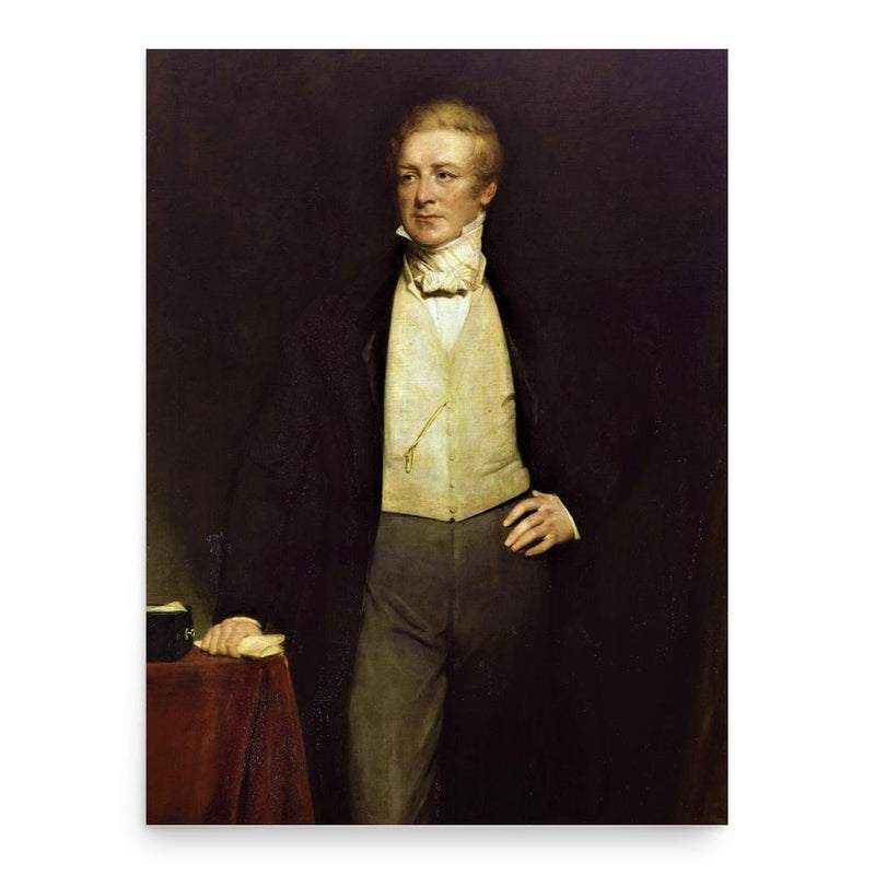 Sir Robert Peel poster print, in size 18x24 inches.