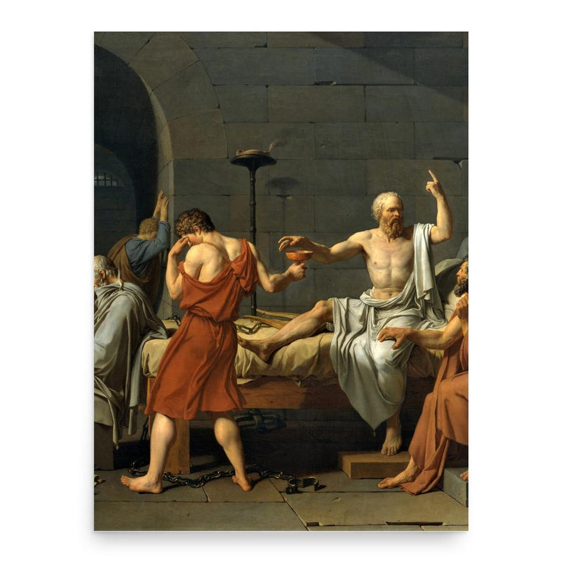 Socrates poster print, in size 18x24 inches.