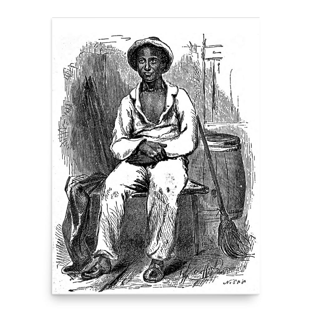 Solomon Northup poster print, in size 18x24 inches.