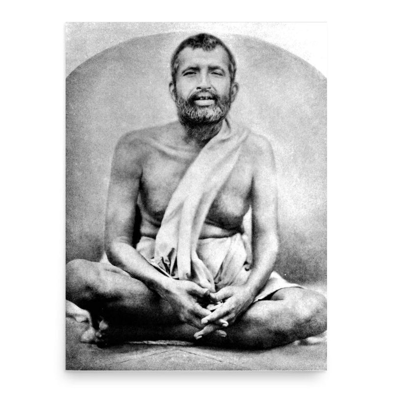 Sri Ramakrishna poster print, in size 18x24 inches.