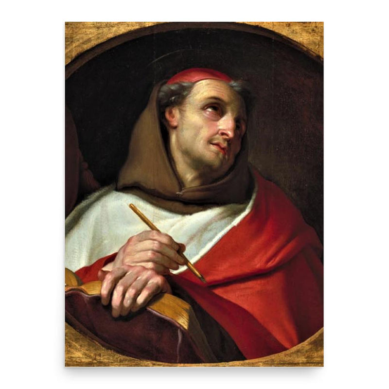 St. Bonaventure poster print, in size 18x24 inches.