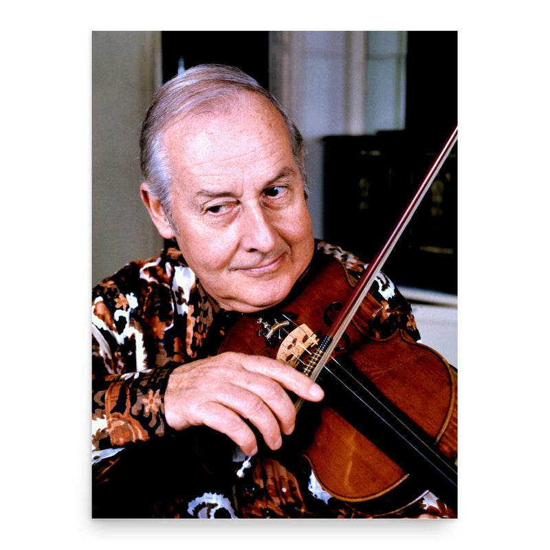 Stéphane Grappelli poster print, in size 18x24 inches.