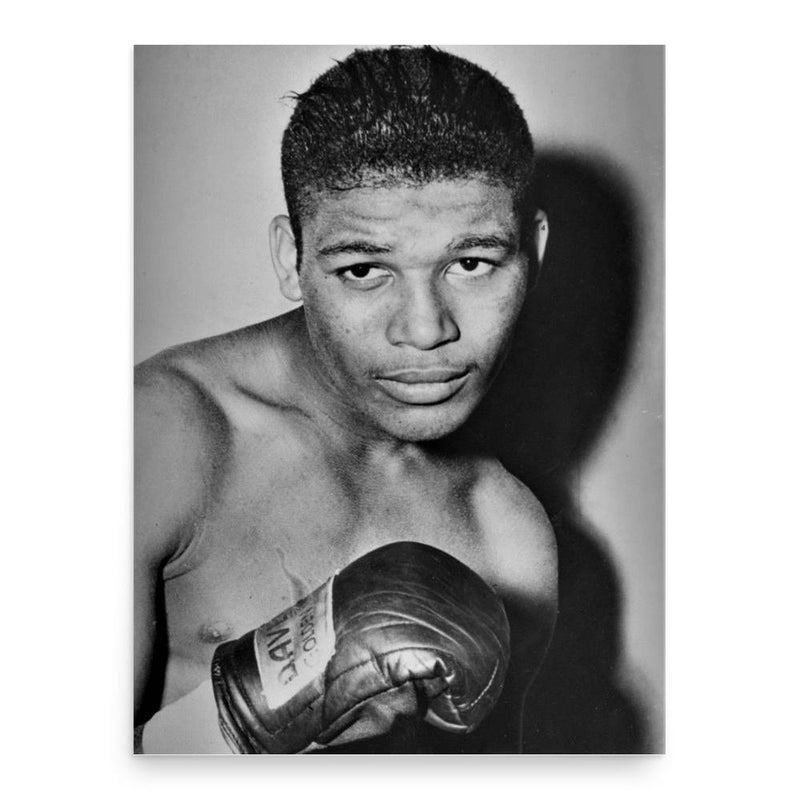 Sugar Ray Robinson poster print, in size 18x24 inches.