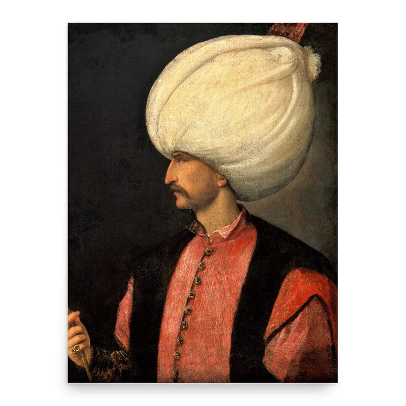 Suleiman the Magnificent poster print, in size 18x24 inches.