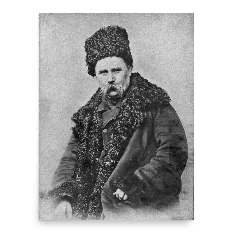 Taras Shevchenko poster print, in size 18x24 inches.