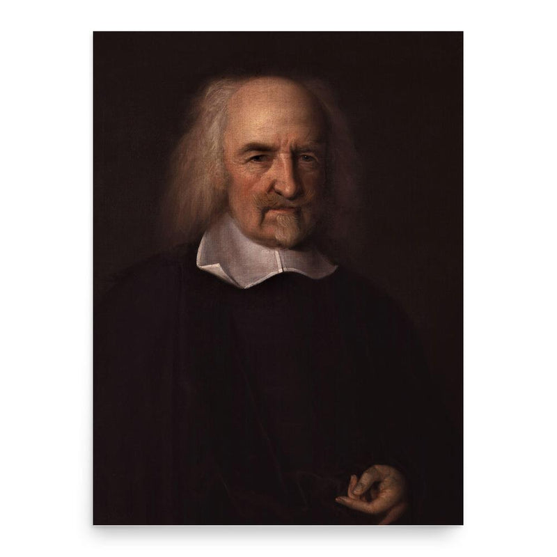 Thomas Hobbes poster print, in size 18x24 inches.