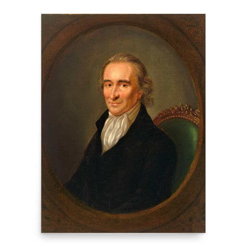 Thomas Paine poster print, in size 18x24 inches.