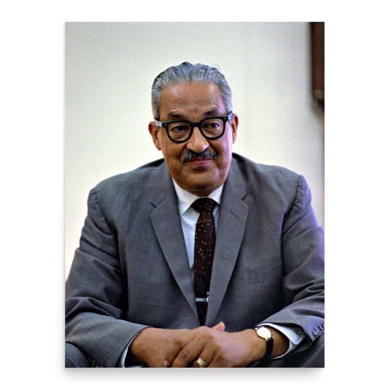 Thurgood Marshall poster print, in size 18x24 inches.