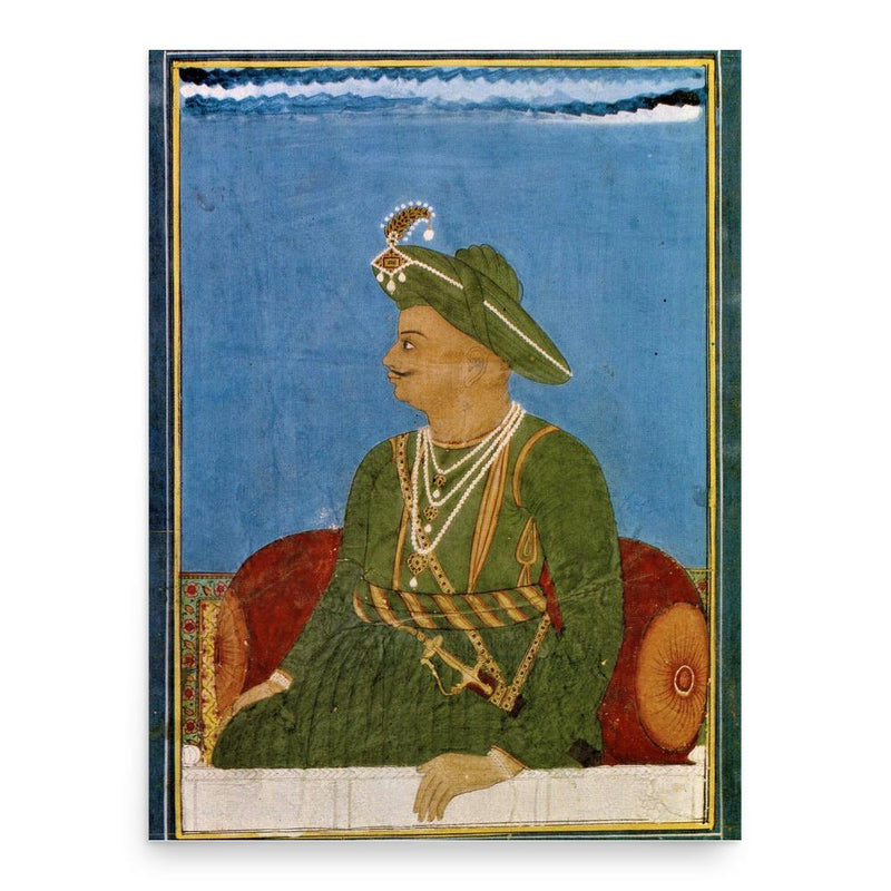 Tipu Sultan poster print, in size 18x24 inches.