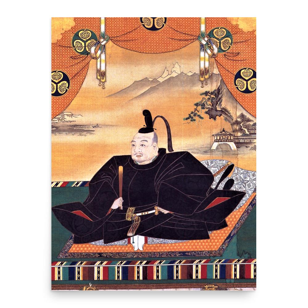 Tokugawa Ieyasu poster print, in size 18x24 inches.
