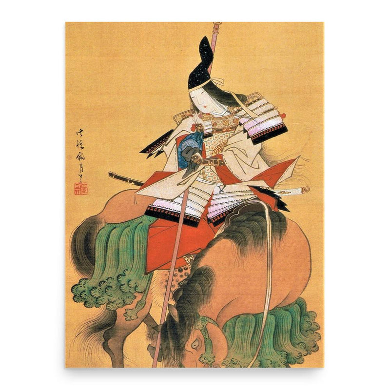 Tomoe Gozen poster print, in size 18x24 inches.