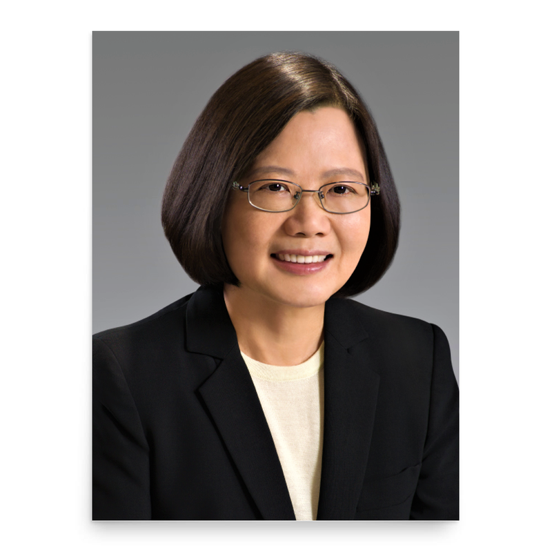 Tsai Ing-wen poster print, in size 18x24 inches.