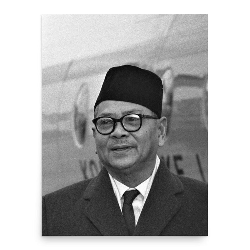 Tunku Abdul Rahman poster print, in size 18x24 inches.