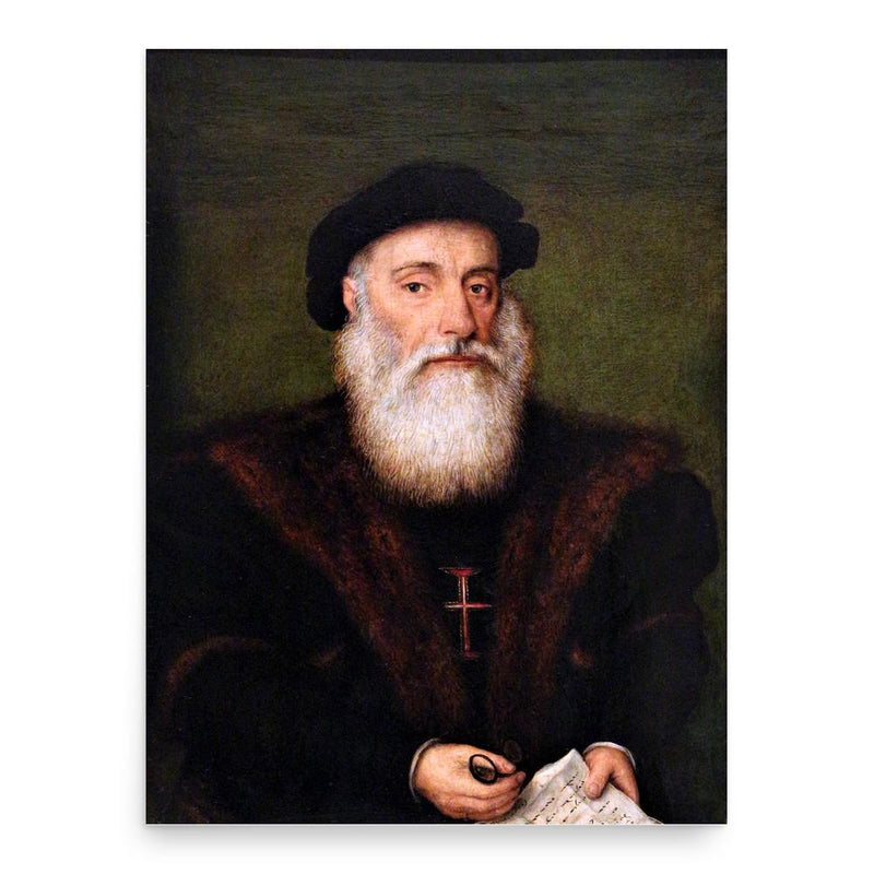 Vasco da Gama poster print, in size 18x24 inches.