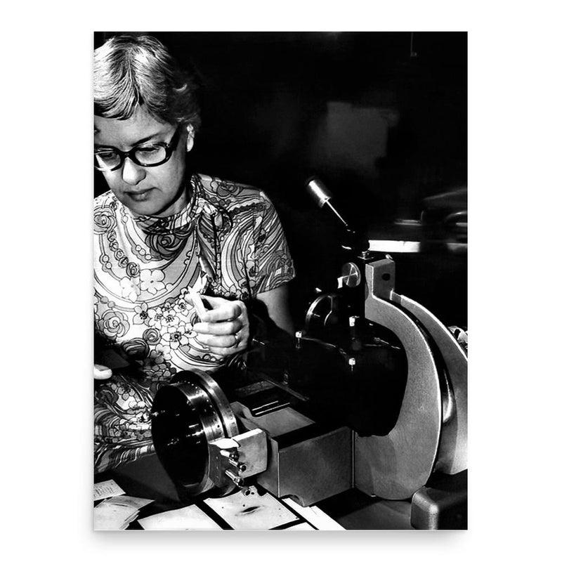 Vera Rubin poster print, in size 18x24 inches.