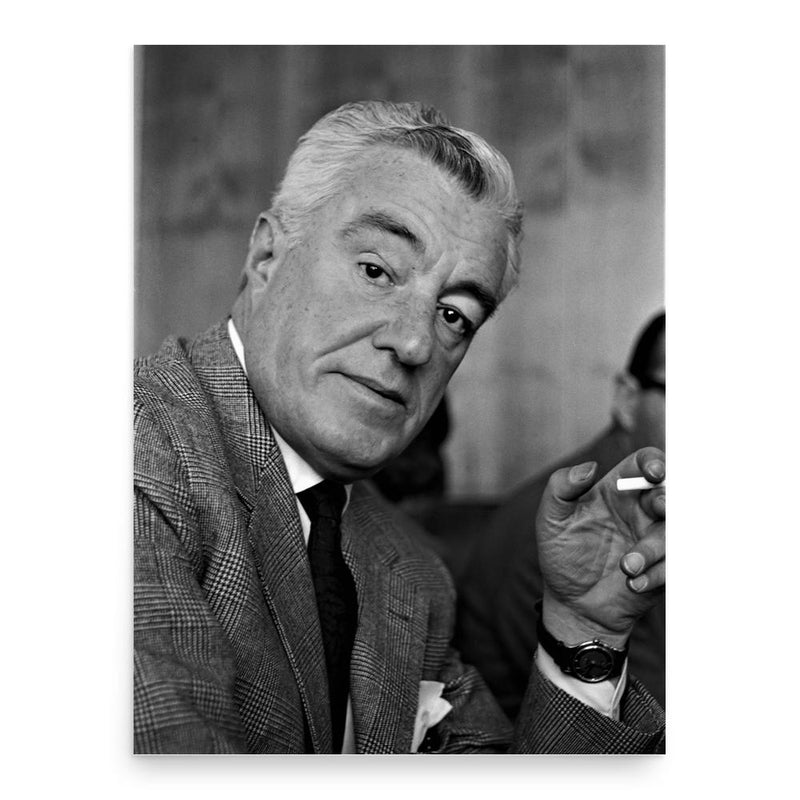 Vittorio De Sica poster print, in size 18x24 inches.