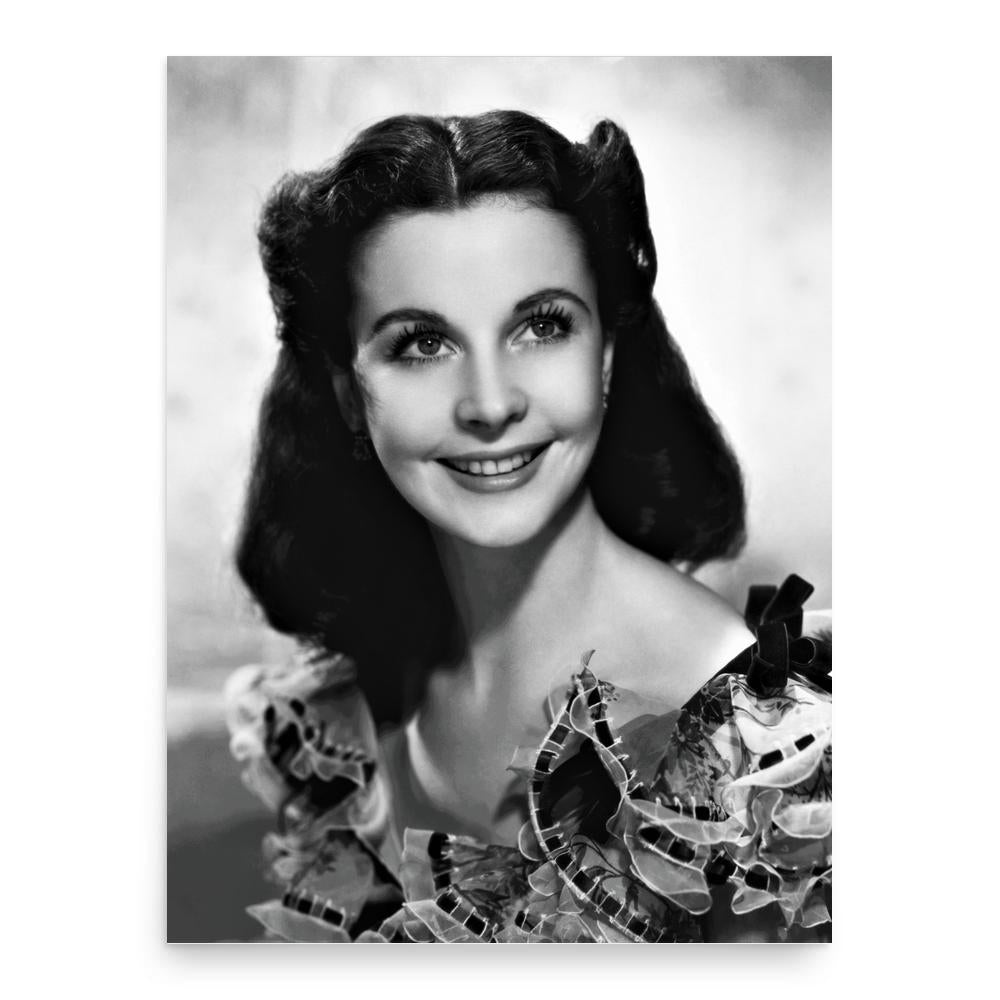 Vivien Leigh poster print, in size 18x24 inches.