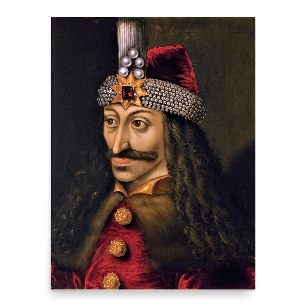 Vlad the Impaler (Vlad Tepes) poster print, in size 18x24 inches.