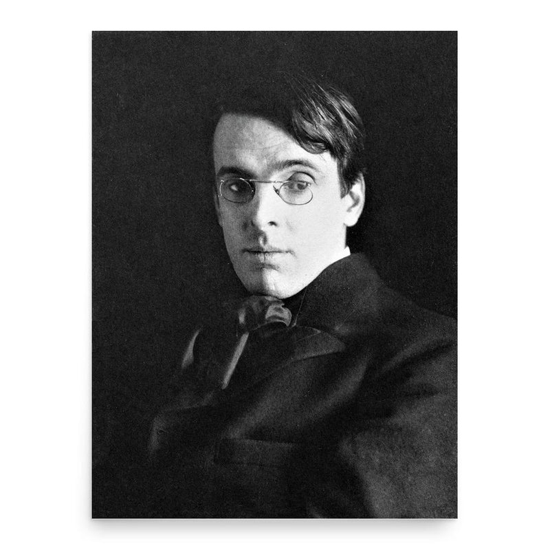 W. B. Yeats poster print, in size 18x24 inches.