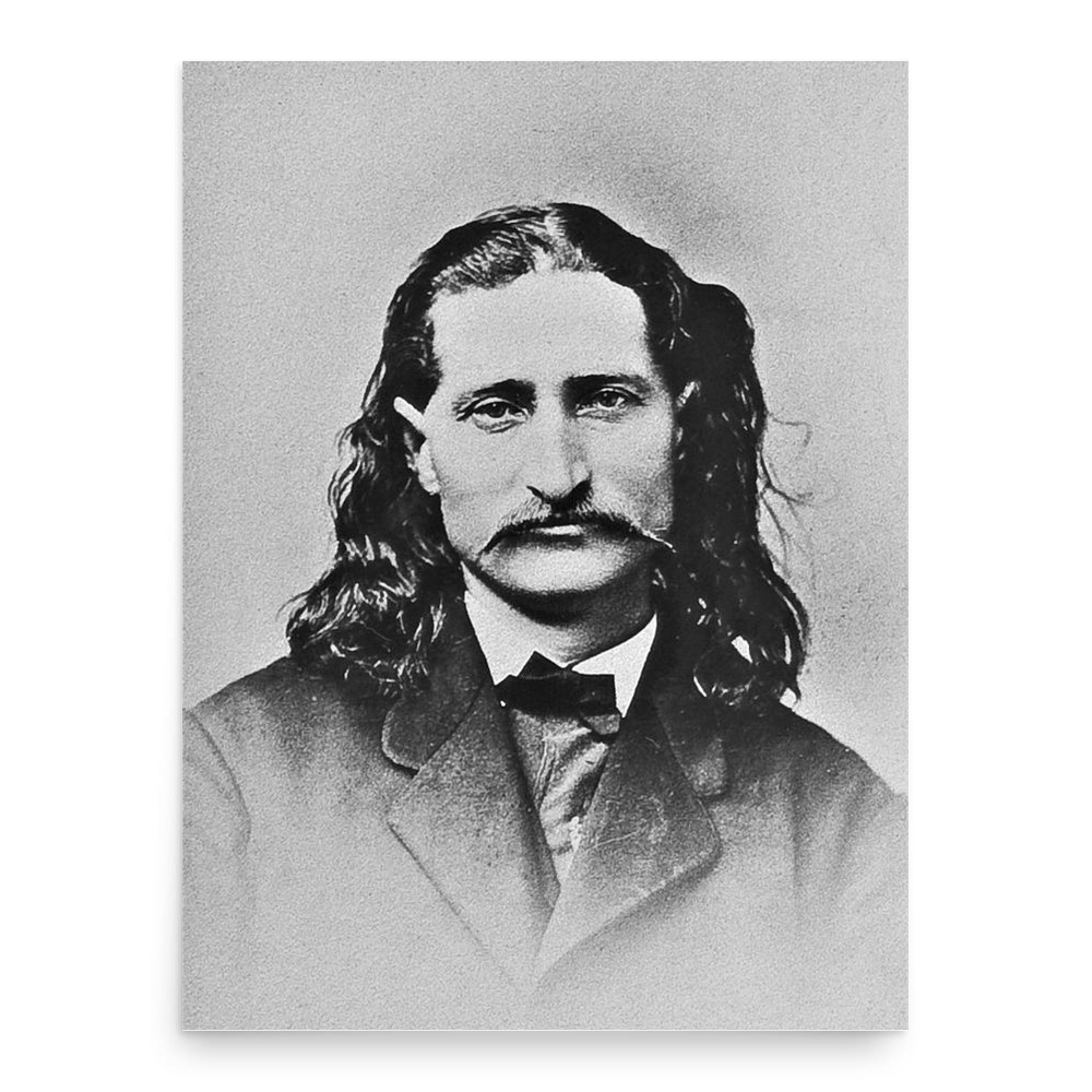 Wild Bill Hickok poster print, in size 18x24 inches.