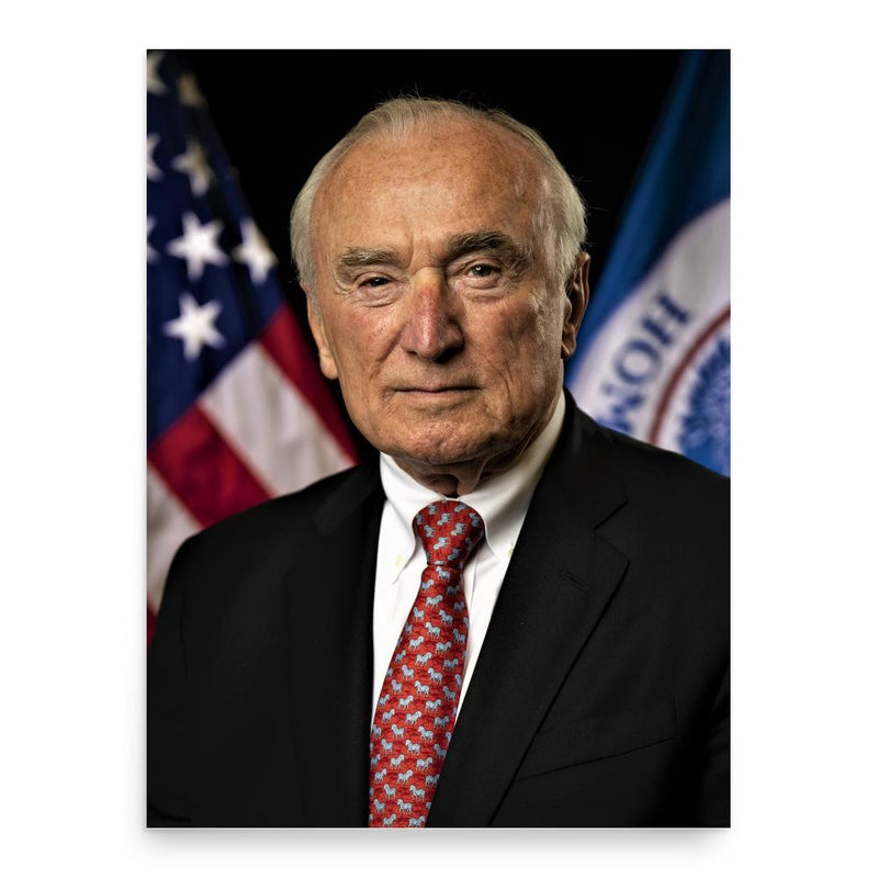 William Bratton poster print, in size 18x24 inches.