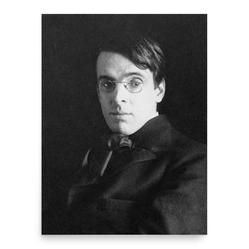 William Butler Yeats poster print, in size 18x24 inches.