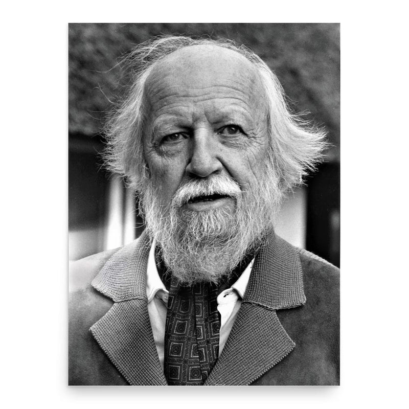 William Golding poster print, in size 18x24 inches.