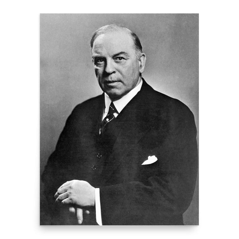 William Lyon Mackenzie King poster print, in size 18x24 inches.