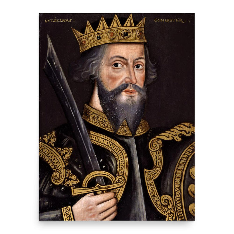 William the Conqueror poster print, in size 18x24 inches.