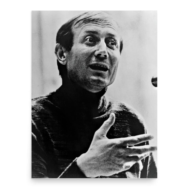 Yevgeny Yevtushenko poster print, in size 18x24 inches.