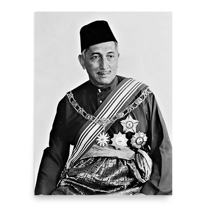 Yusof bin Ishak poster print, in size 18x24 inches.