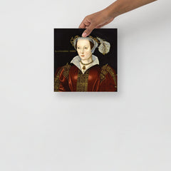 A Catherine Parr poster on a plain backdrop in size 10x10”.