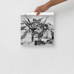 A Special Air Service in North Africa poster on a plain backdrop in size 12x12”.