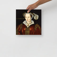A Catherine Parr poster on a plain backdrop in size 12x12”.