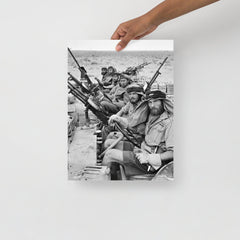 A Special Air Service in North Africa poster on a plain backdrop in size 12x16”.