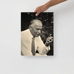 A Carl Jung poster on a plain backdrop in size 12x16”.