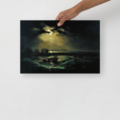 A Fishermen at Sea by William Turner poster on a plain backdrop in size 12x18”.
