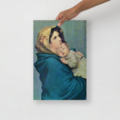 The Madonna of the Street By Roberto Ferruzzi poster on a plain backdrop in size 12x18”.