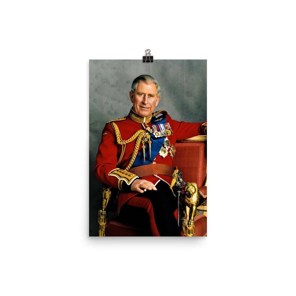 King Charles III Official Portrait Poster Print - Noveltees