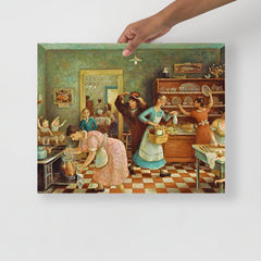 A Thanksgiving by Doris Lee poster on a plain backdrop in size 16x20”.