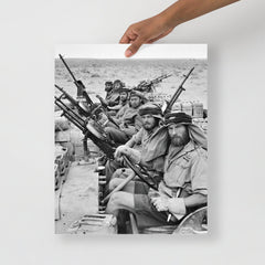 A Special Air Service in North Africa poster on a plain backdrop in size 16x20”.