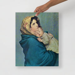 The Madonna of the Street By Roberto Ferruzzi poster on a plain backdrop in size 16x20”.