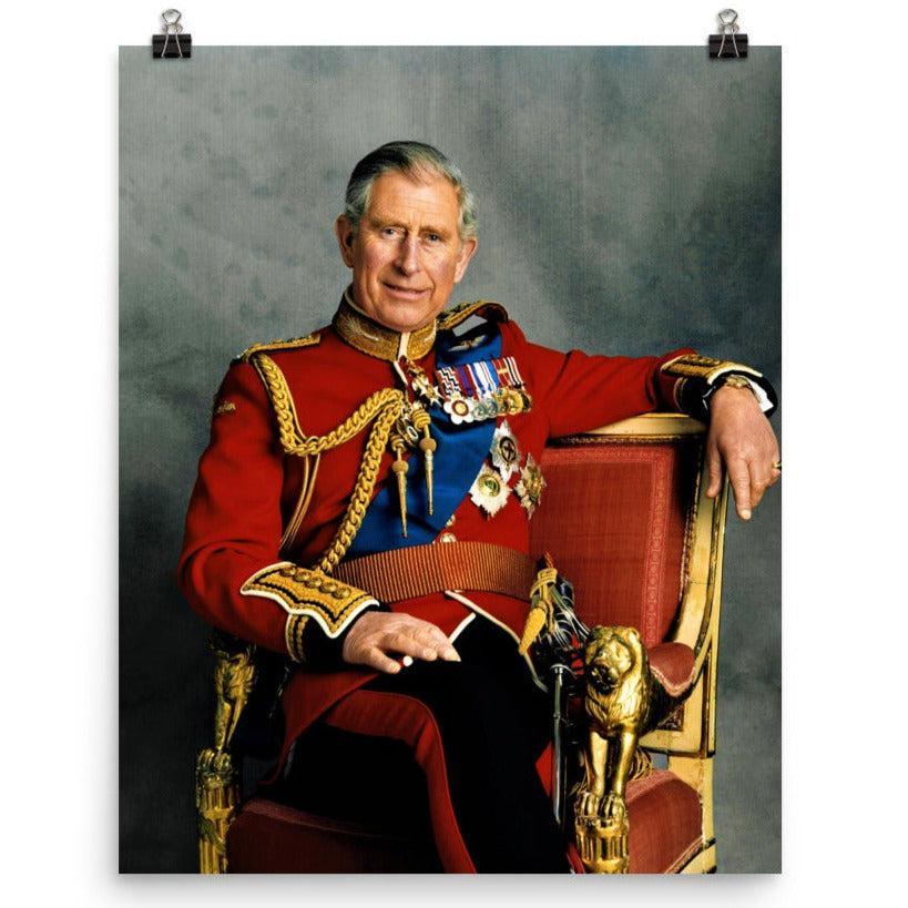 King Charles III Official Portrait Poster Print - Noveltees