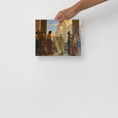 An Ecce Homo poster on a plain backdrop in size 8x10”.